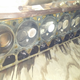 Cylinder one shows clear signs of coolant intrusion.